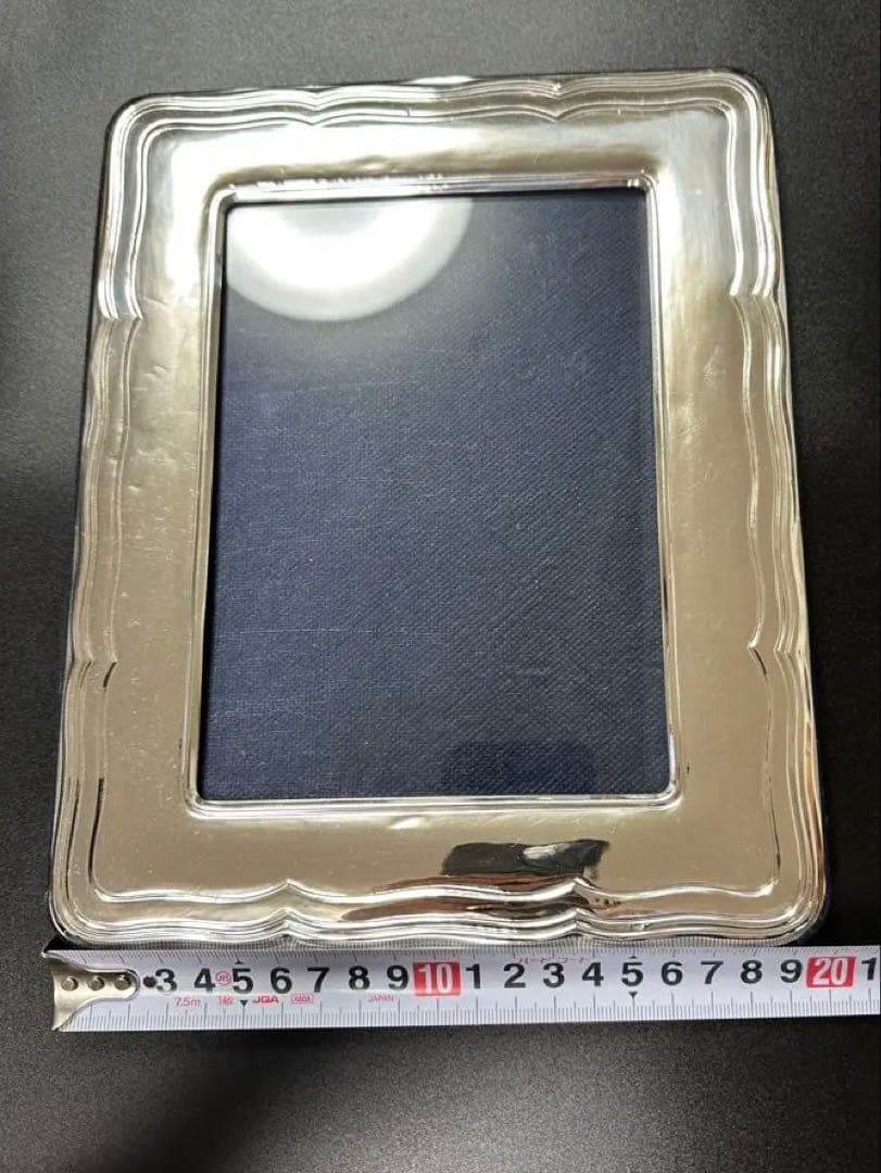 大型sterling silver銀製フォトフレーム 約20cm x 25cm