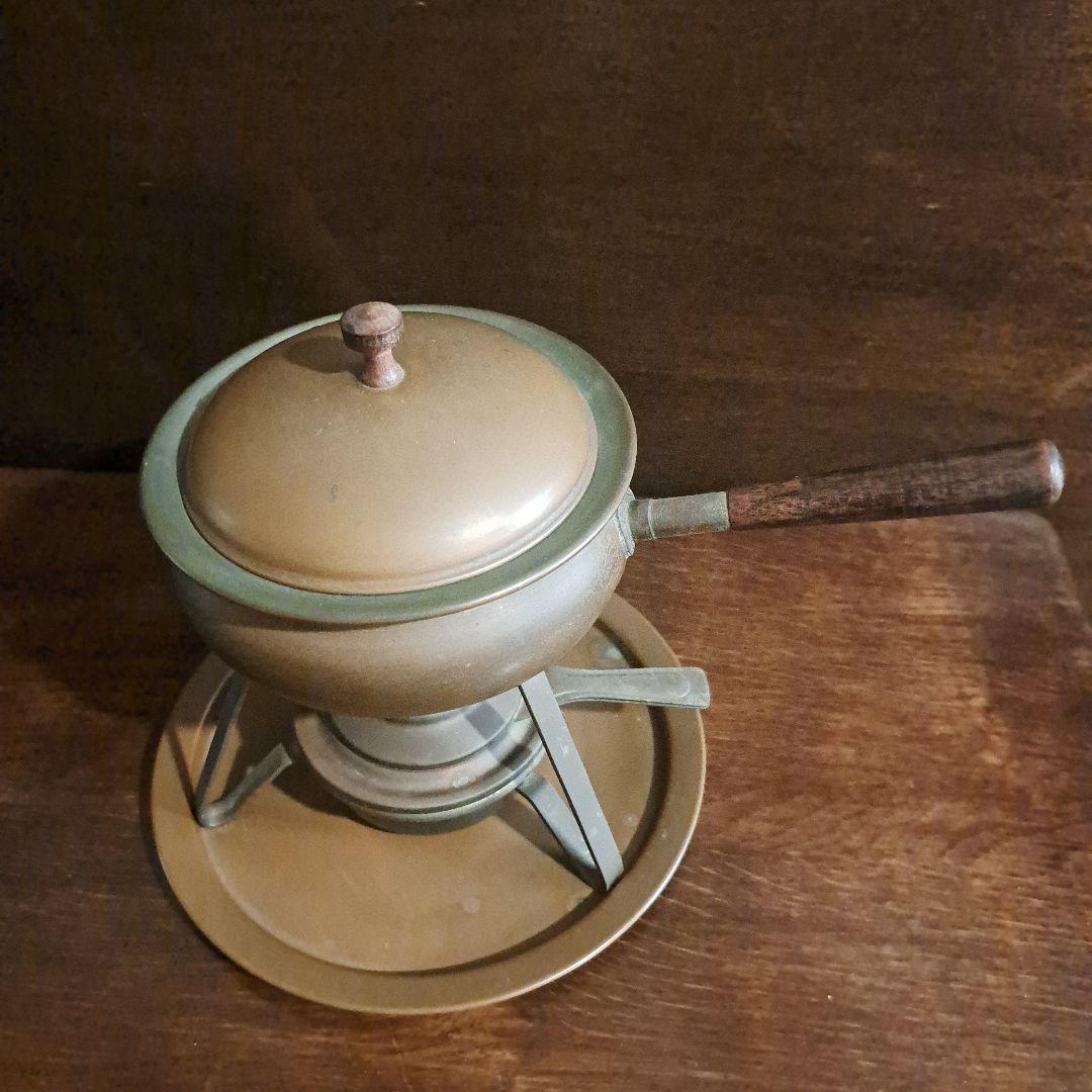 銅製　チーズホンデュ鍋