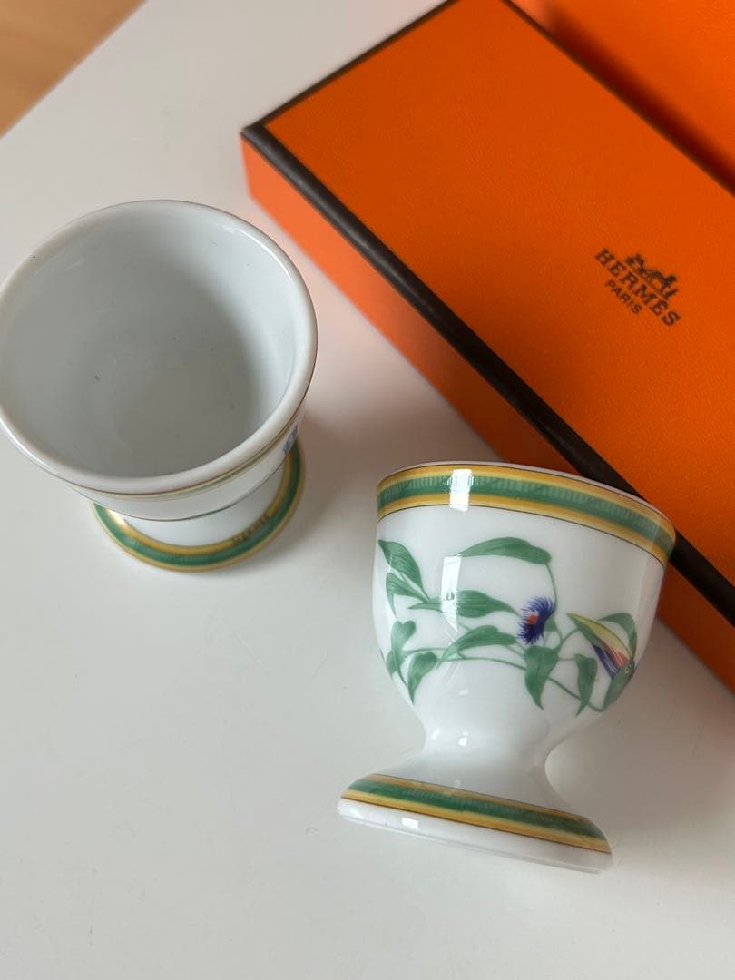 エルメス・トゥカン・エッグスタンド2個セット・レア未使用品