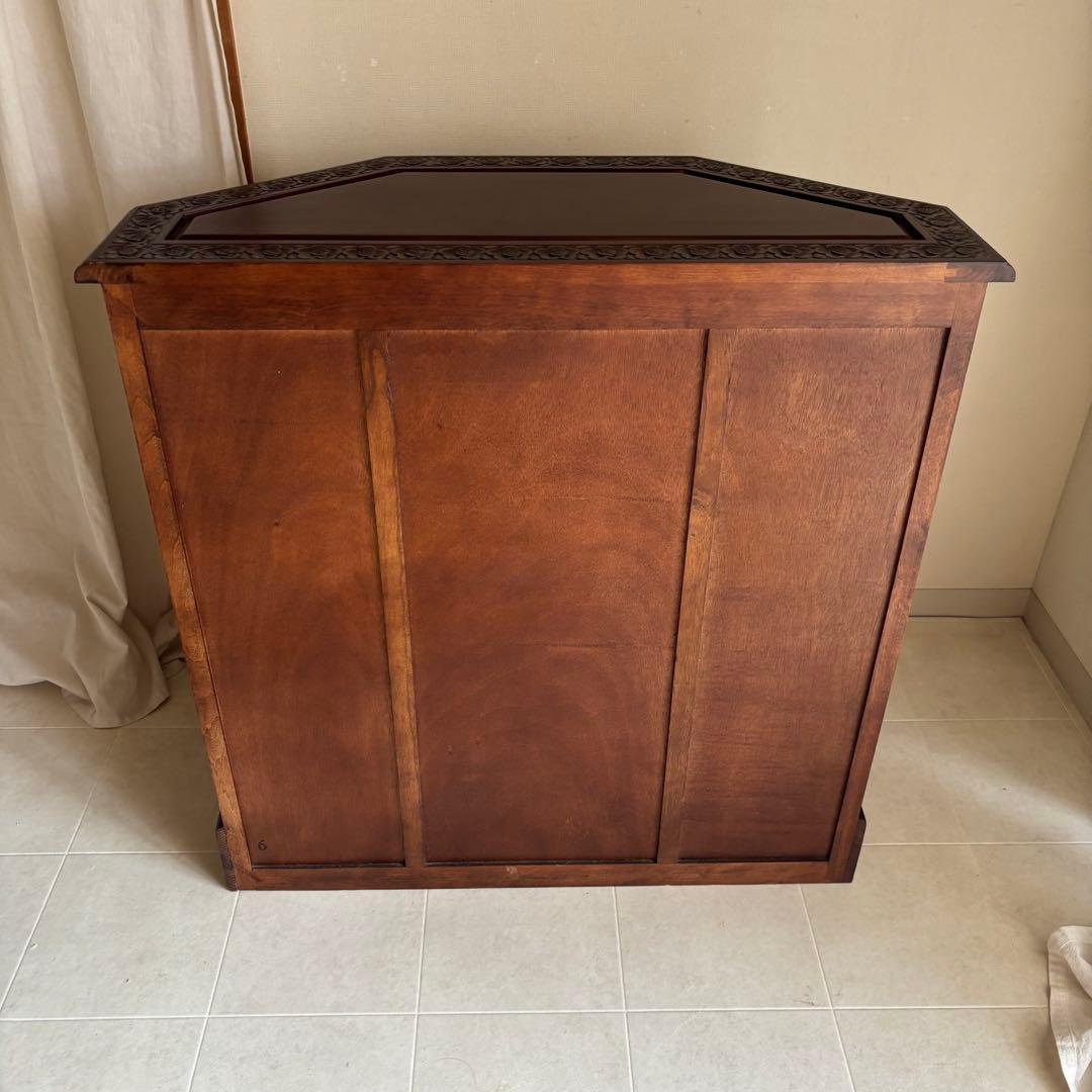 アンティーク　ヨーロピアン　彫刻　コンソール　飾り棚　キャビネット