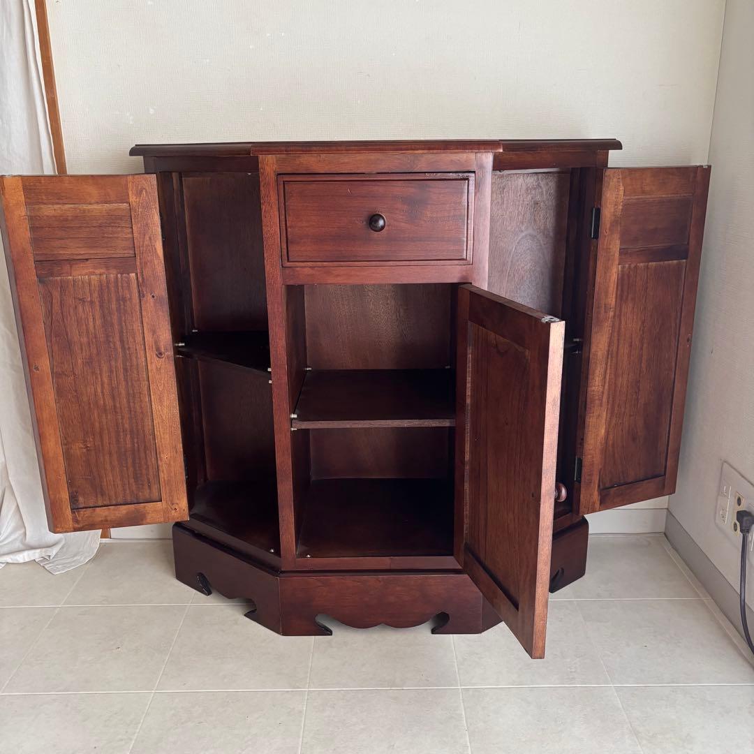 アンティーク　ヨーロピアン　彫刻　コンソール　飾り棚　キャビネット