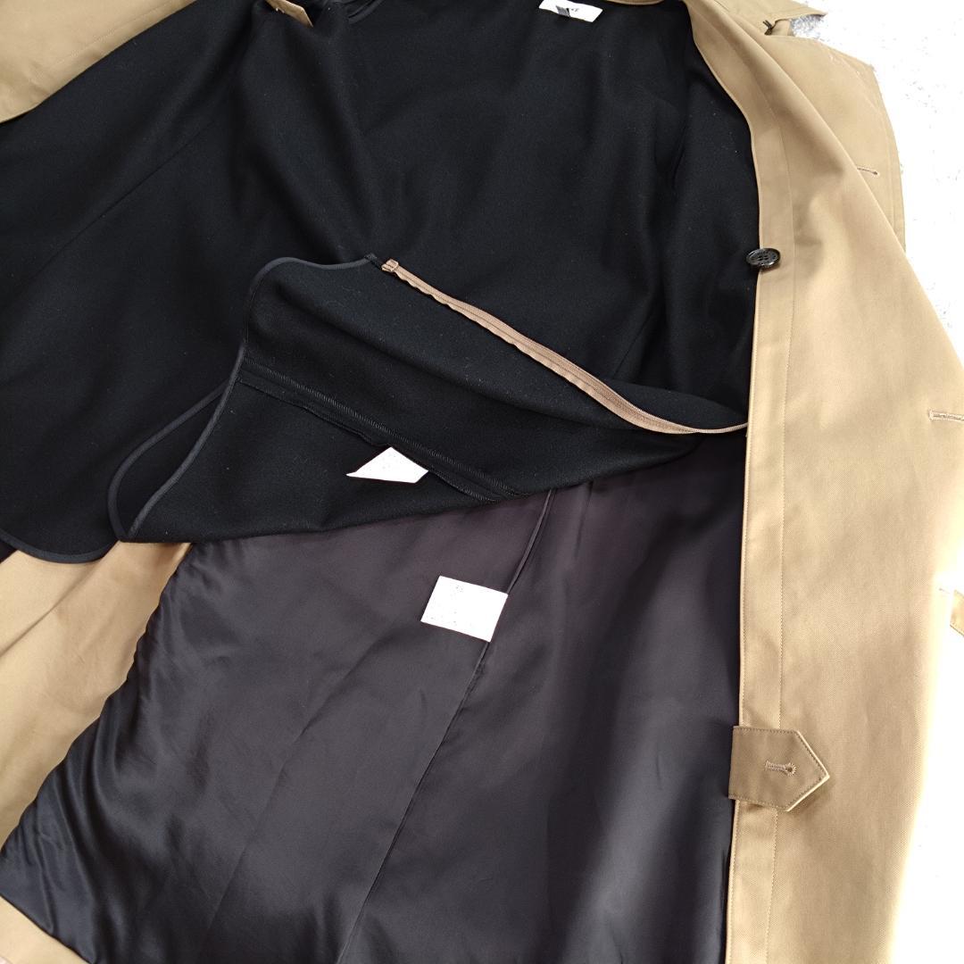 HYKE ベージュ トレンチコート Ｌ相当　ベルト　ライナー付　ロング丈　日本製