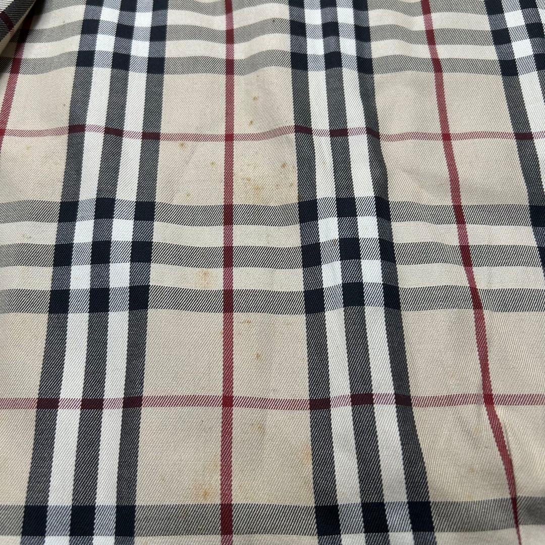 【丈長め】バーバリー ロンドン チャコールグレー トレンチコート ノバチェック