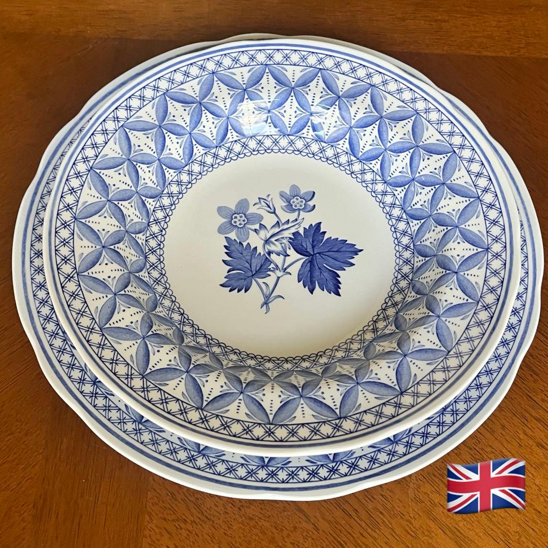 【美品】英国製　スポード ★ゼラニウム★プレート　2枚