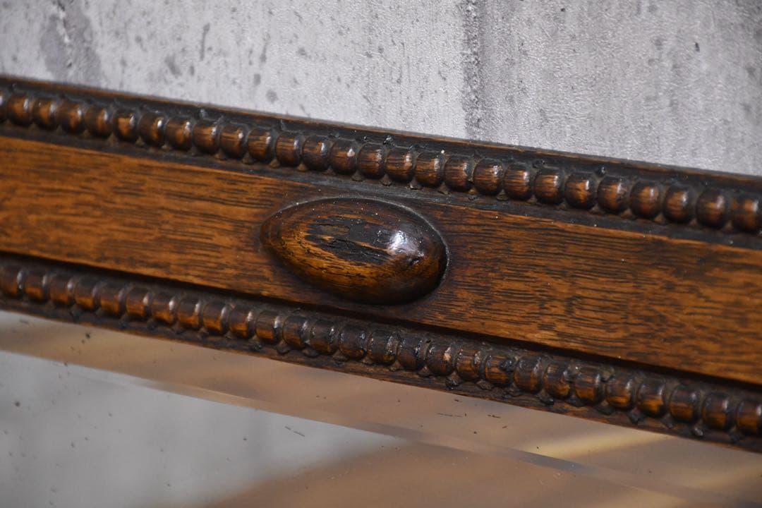 EGC70 英国アンティーク ウォールミラー ブリティッシュオーク オクタゴン