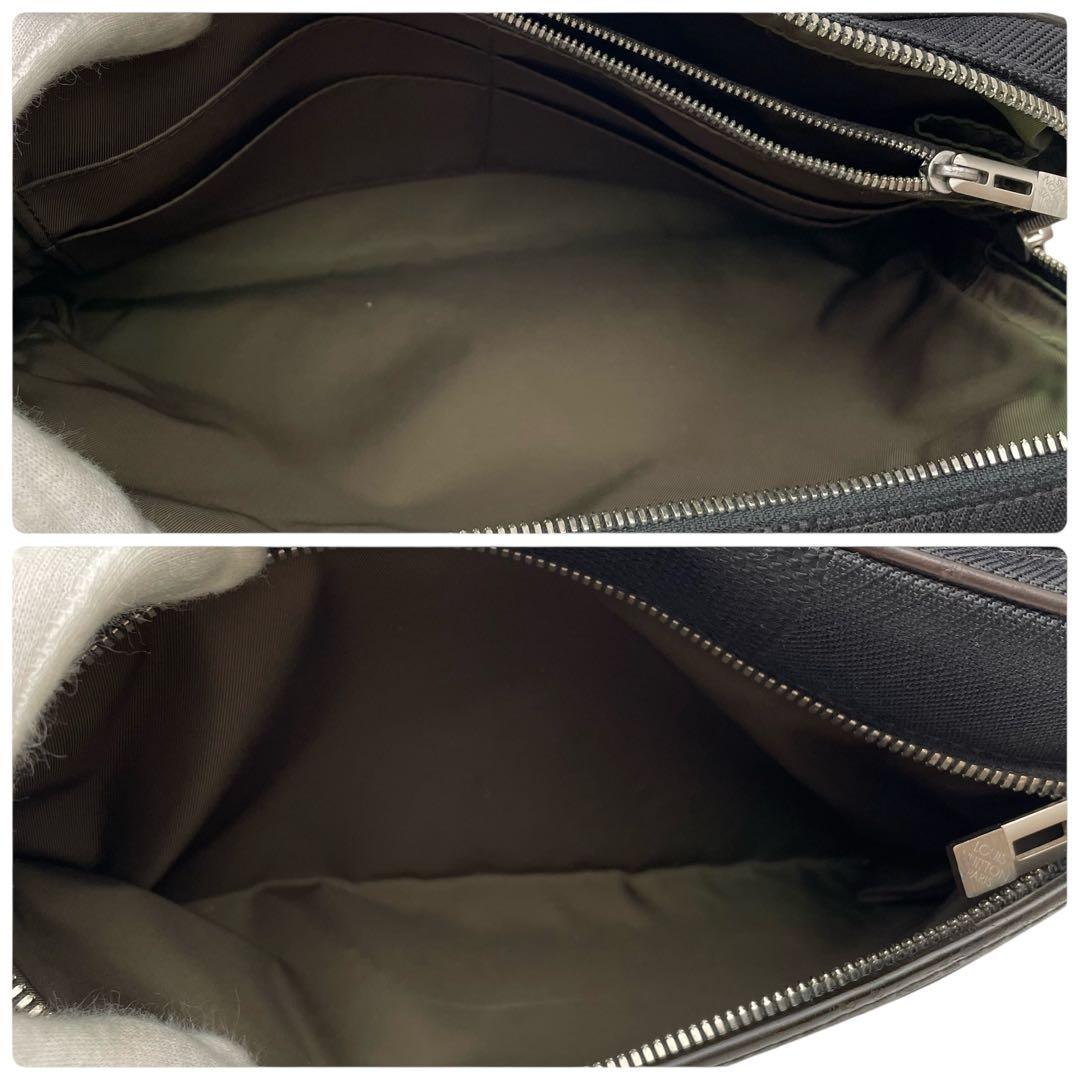 ルイヴィトン ダミエ ジェアン アクロバット ウエスト ボディ バッグ ブラック