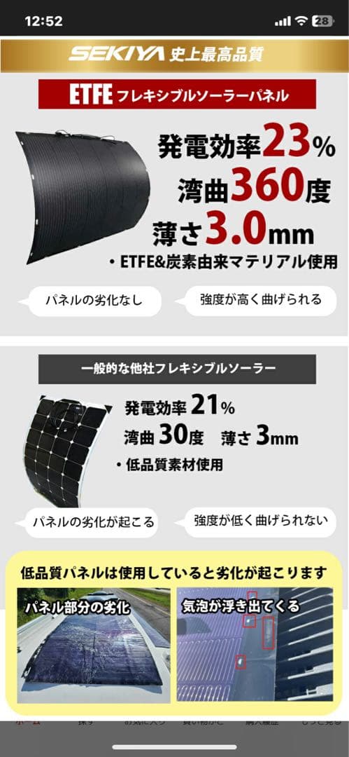 関谷 セキヤ フレキシブルソーラーパネル