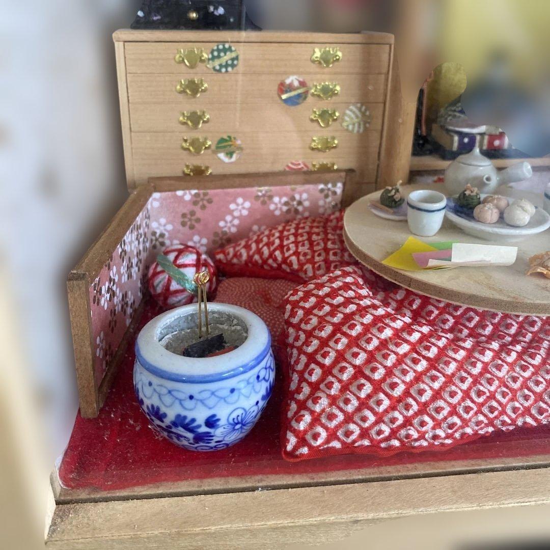 小さなお箱のお雛様　こずえ工房　ミニチュア　和室　日本　レトロ