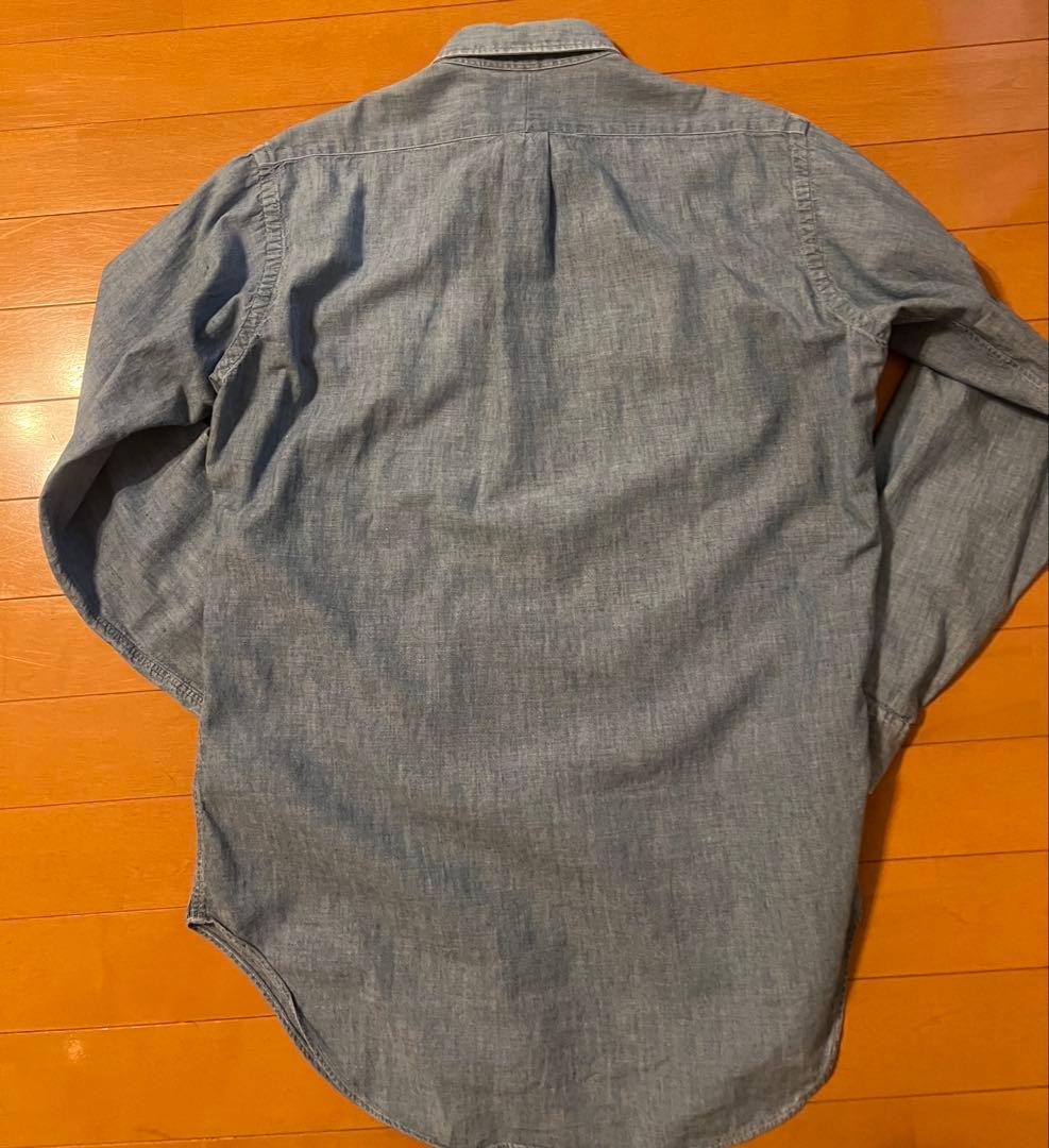 ラルフローレン　シャンブレーシャツ　タグ大文字　ヴィンテージ