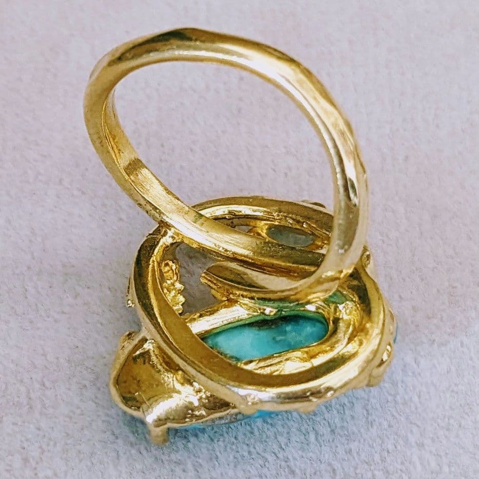 ＊NEW＊ トルコ製 ハンドメイド 天然石 リング シルバー925