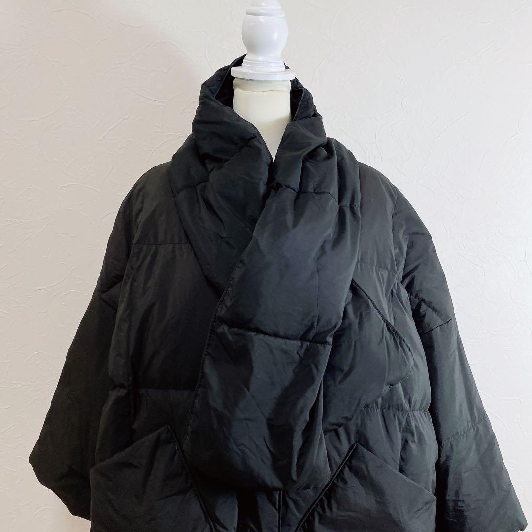 wee9s パーフェクトシルエットダウン ブラック マフラー付き F