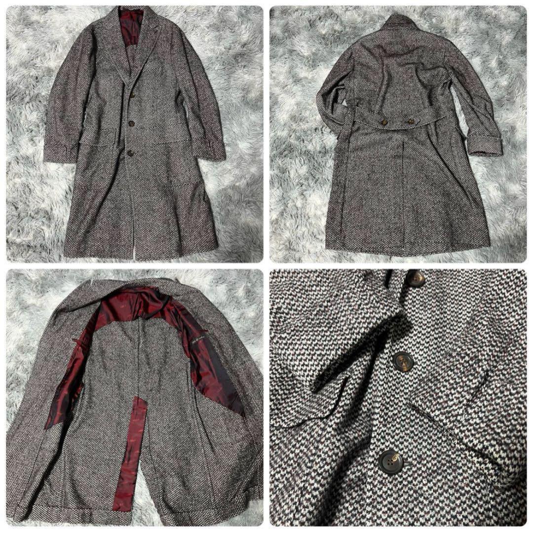 ✨️美品✨️ スティレラティーノ チェスターコート アルパカ混 千鳥格子