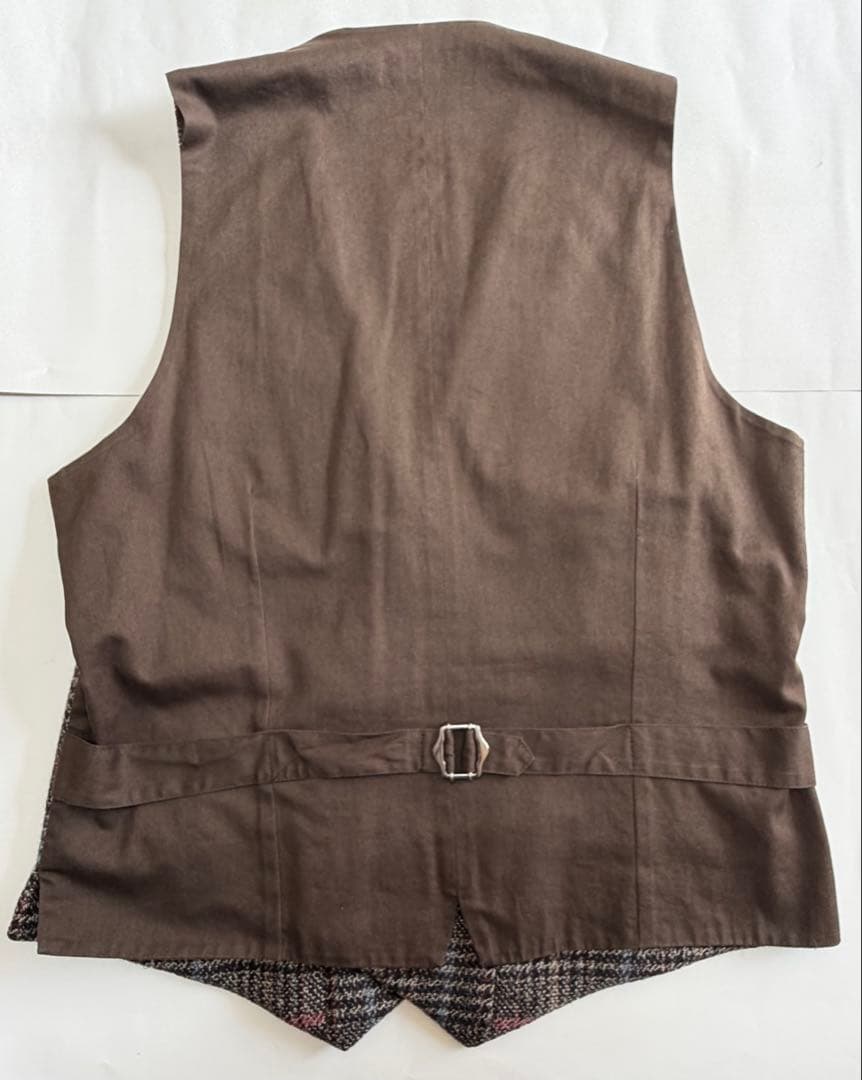 【美品】 LARDINI ツィードウール素材ジレsize46イタリア製