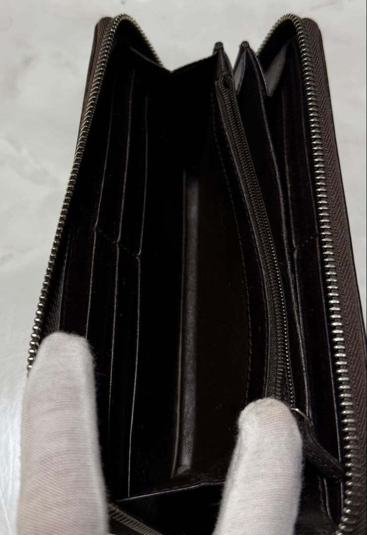 美品‼️ GUCCI 長財布 GGキャンバス ラウンドファスナー