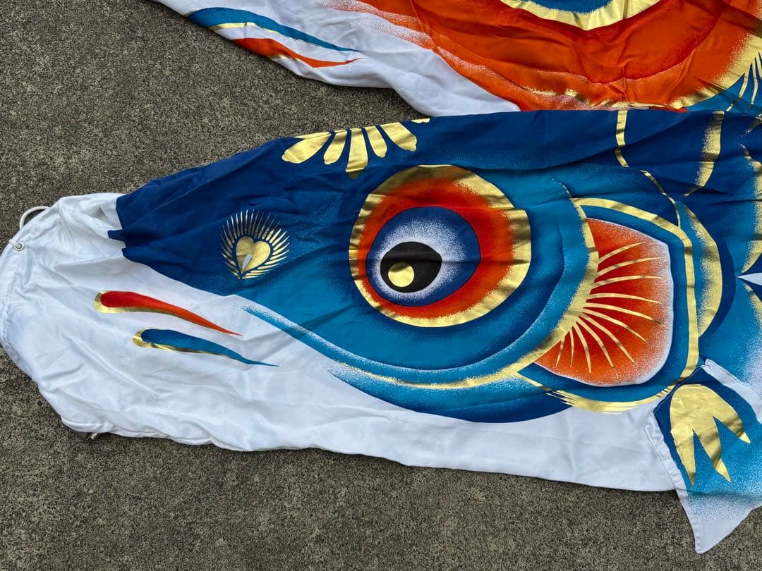 中古 鯉のぼり ③ 5m 敬工謹製 こいのぼり 3色+吹流し こどもの日 節句