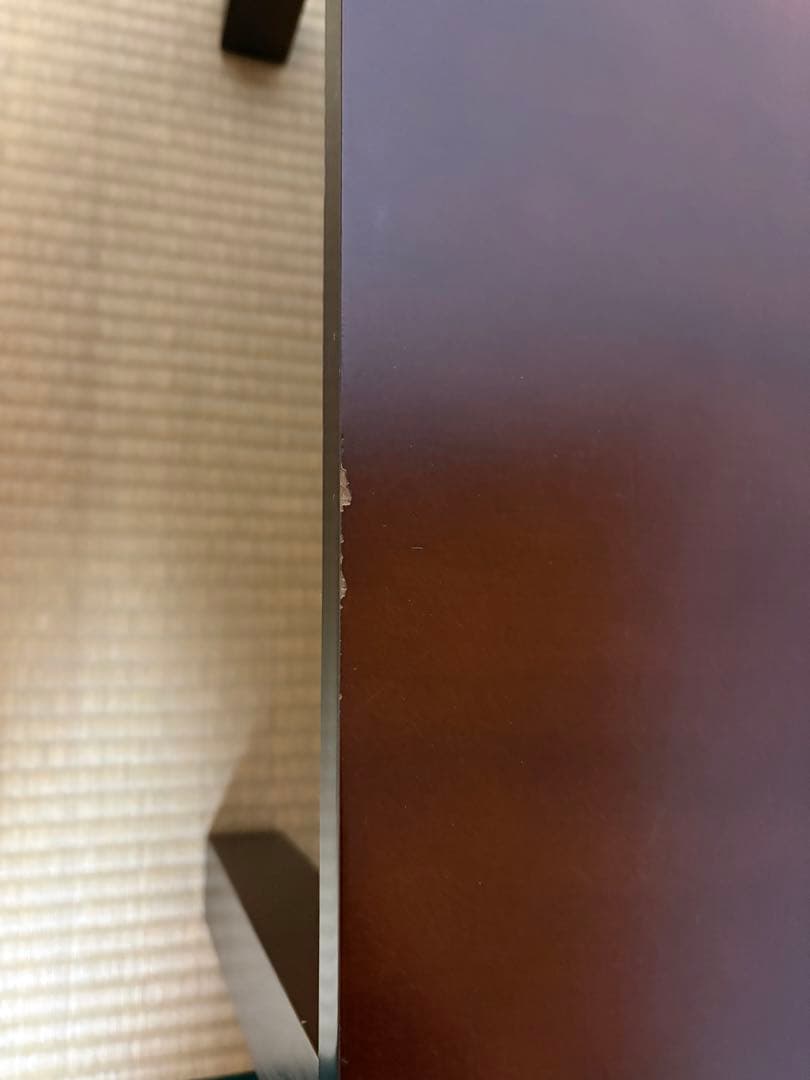 ダークブラウン 木製 長方形座卓　2台セット