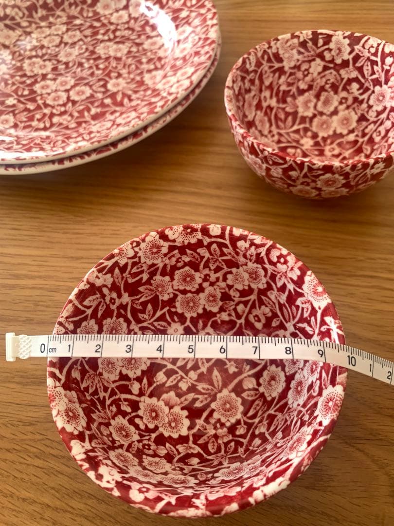 バーレイ　レッドキャリコ　4点セット