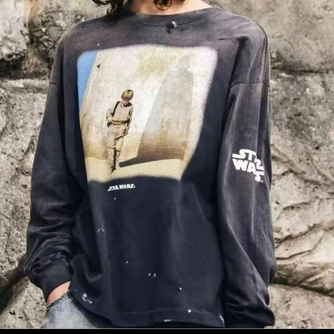 ダース・ベイダー プリント ロングスリーブTシャツ　L