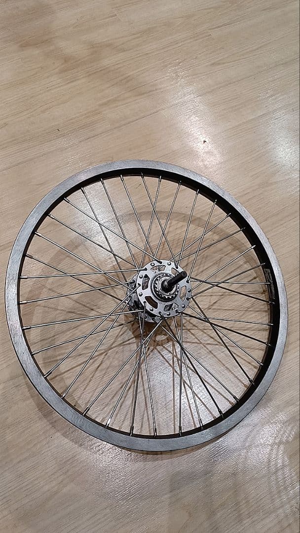 ブリヂストン 20インチベルトドライブ専用リアホイール手組　ビッケ　ラクット