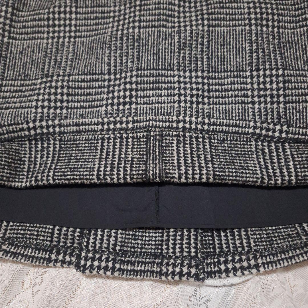 〔極美品〕新品未使用 23区ウールグレン チェック柄 タックスカート