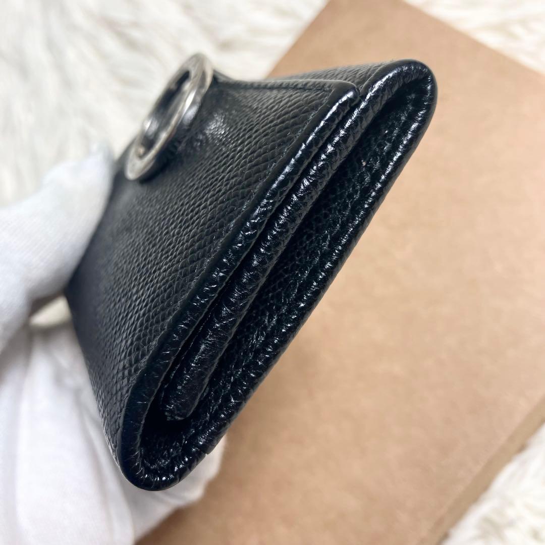 【美品】ブルガリ ケース ビーゼロワン レザーブラック IC搭載