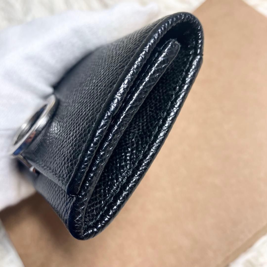 【美品】ブルガリ ケース ビーゼロワン レザーブラック IC搭載