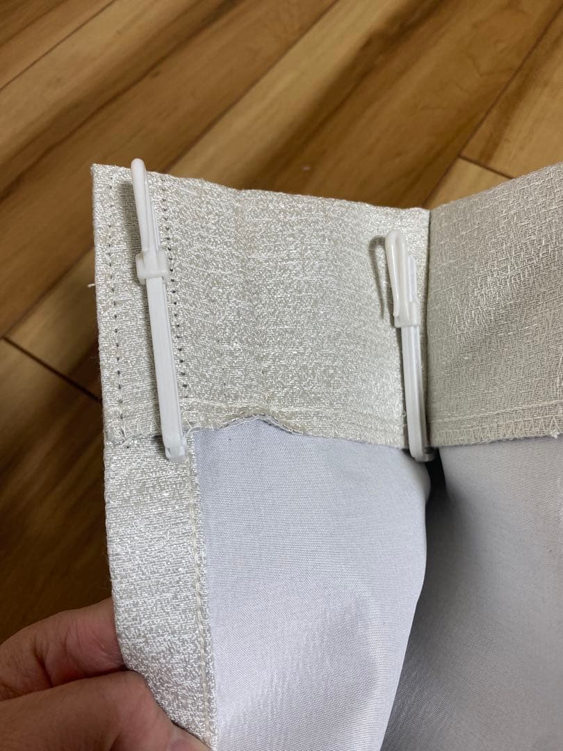 J*i様 グレー遮光1級プリーツカーテン　100×135cm 8枚セット