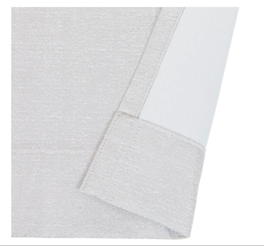 J*i様 グレー遮光1級プリーツカーテン　100×135cm 8枚セット