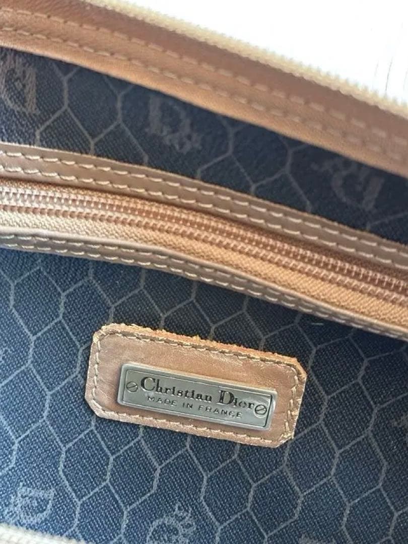 【週末価格】Christian Dior ボストンバッグ PVC ハニカム 総柄