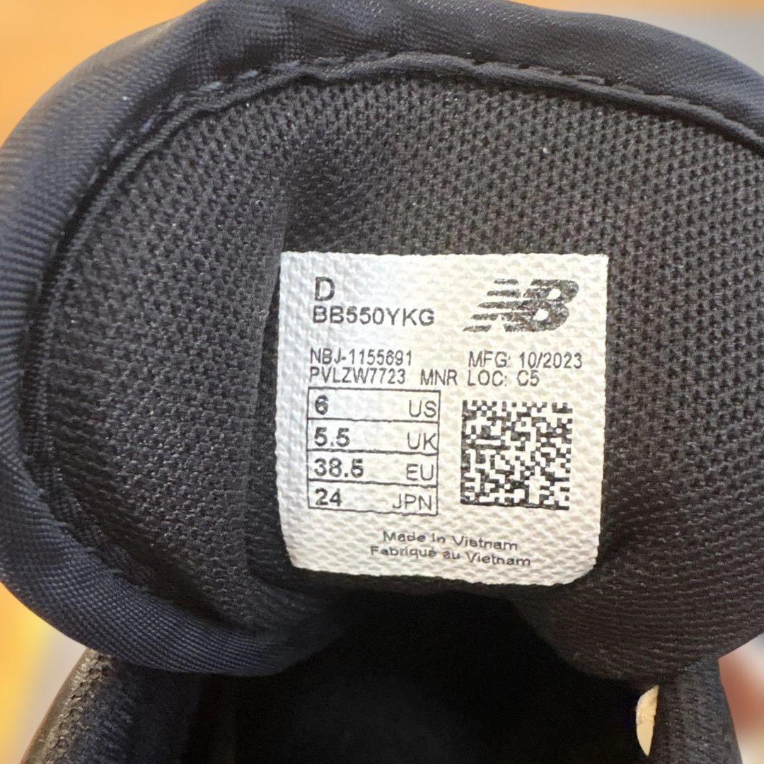 ニューバランス スニーカーnew balance BB550YKG 24.0cm