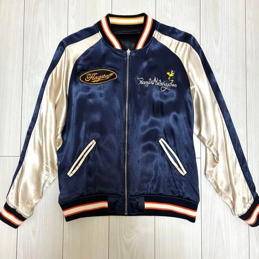 ウ*ー様 スカジャン リバーシブル スヌーピー コラボ 刺繍　L