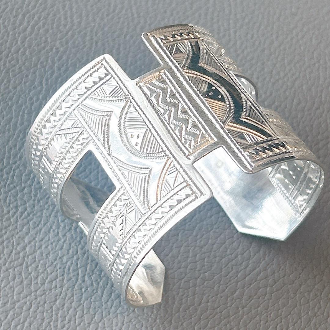 トゥアレグシルバー　ワイドバングル　トゥアレグ　Touareg ②