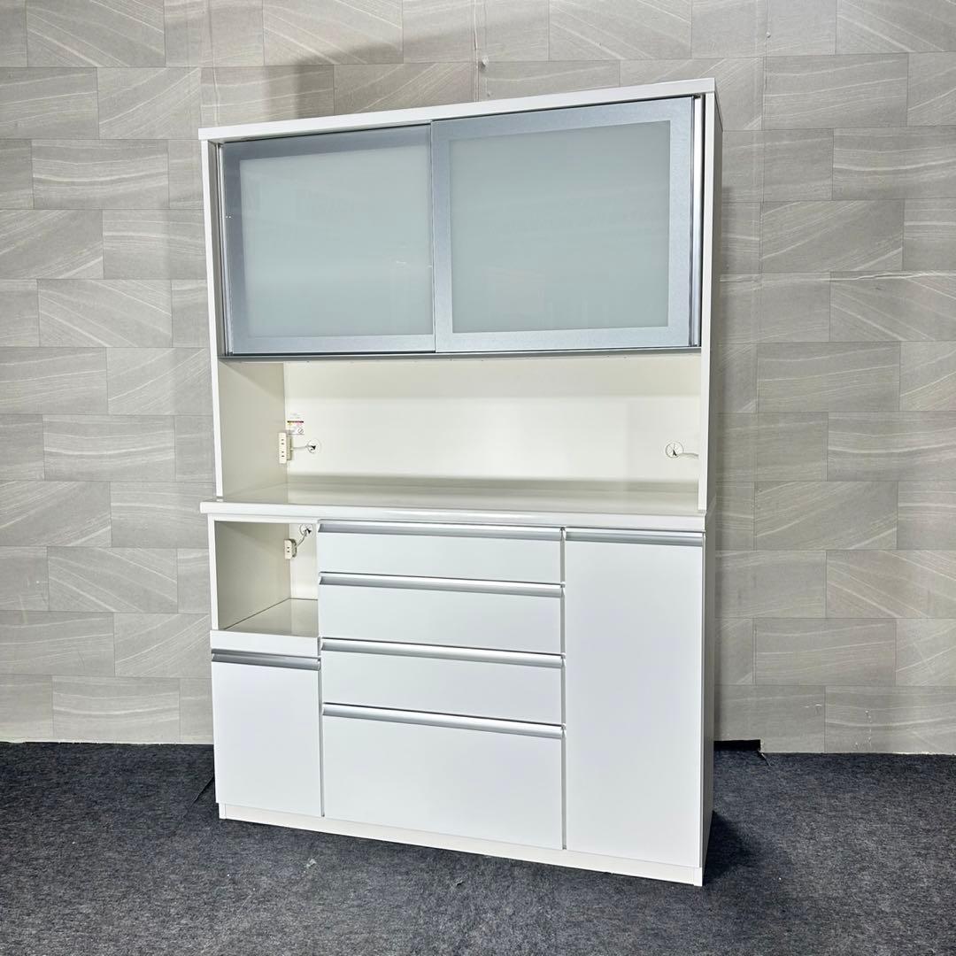 松田家具 食器棚 セラム 幅140cm シンプル キッチン収納 d5140