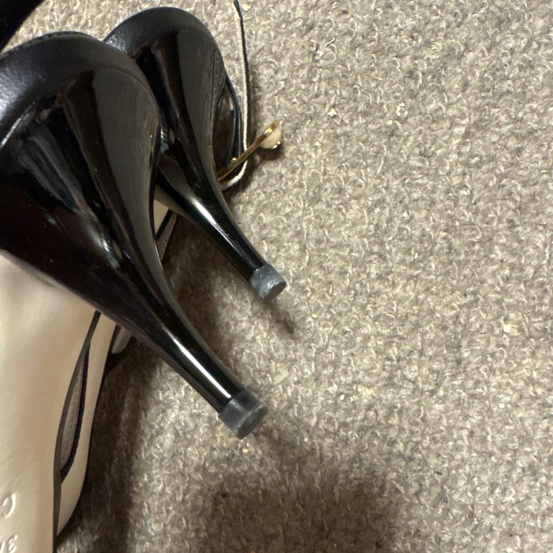 シャネル　CHANEL ロゴデザイン　パンプス　37 サイズ　24センチ　美品