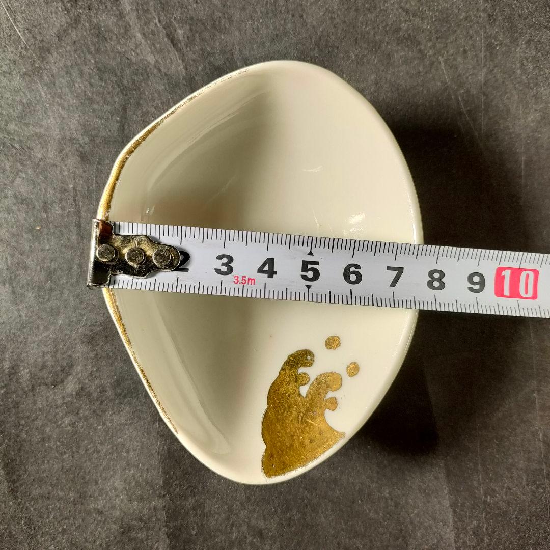 C10-3/金彩波文銘々皿 大皿10客・小皿10客/和食器/懐石料理/懐石道具