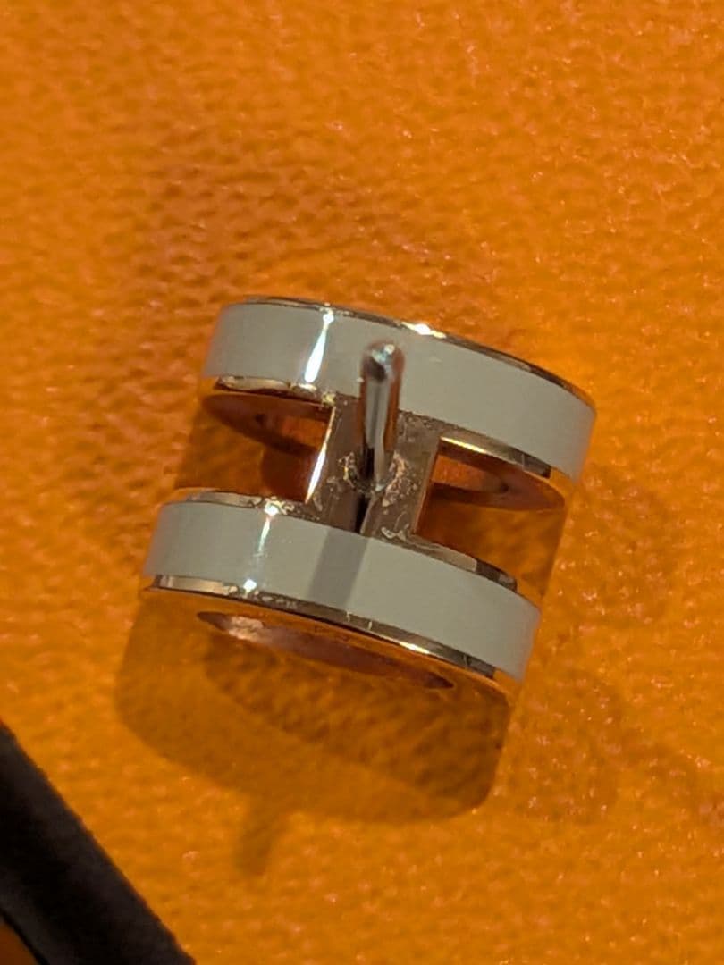 【HERMES】エルメス ポップアッシュミニ Hポップ ピアス　マロングラッセ