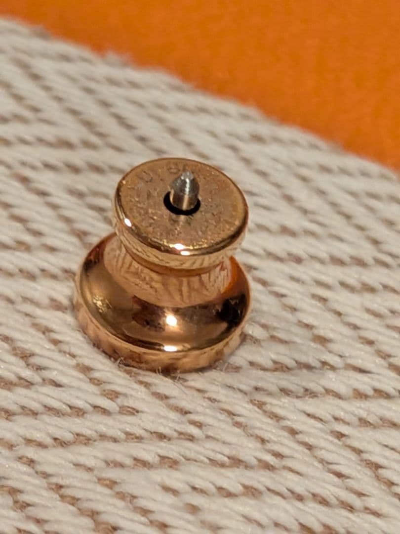 【HERMES】エルメス ポップアッシュミニ Hポップ ピアス　マロングラッセ