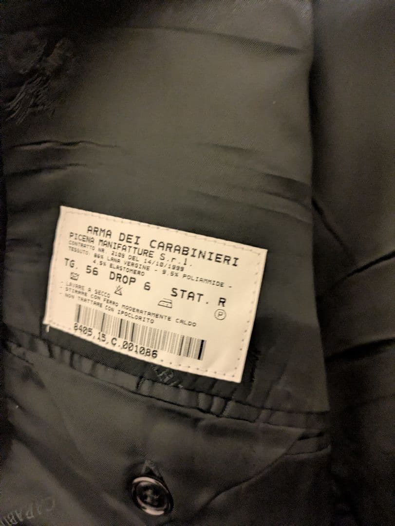 MKG イタリア軍実ジャケット＆ズボン カラビニエリ