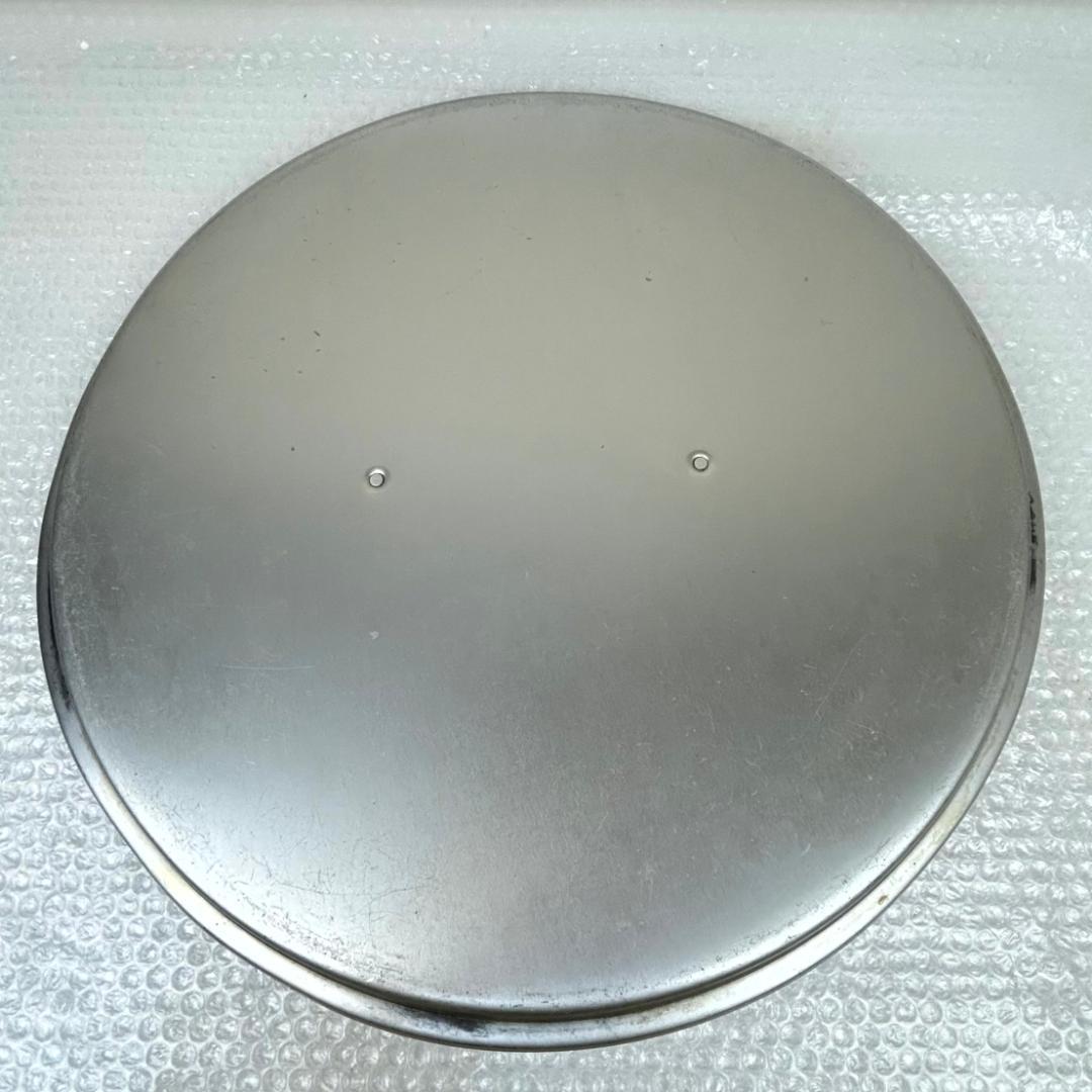 寸胴鍋 業務用 アルミ製 厨房機器 両手鍋 蓋有り直径約45㎝　高さ約43.5㎝