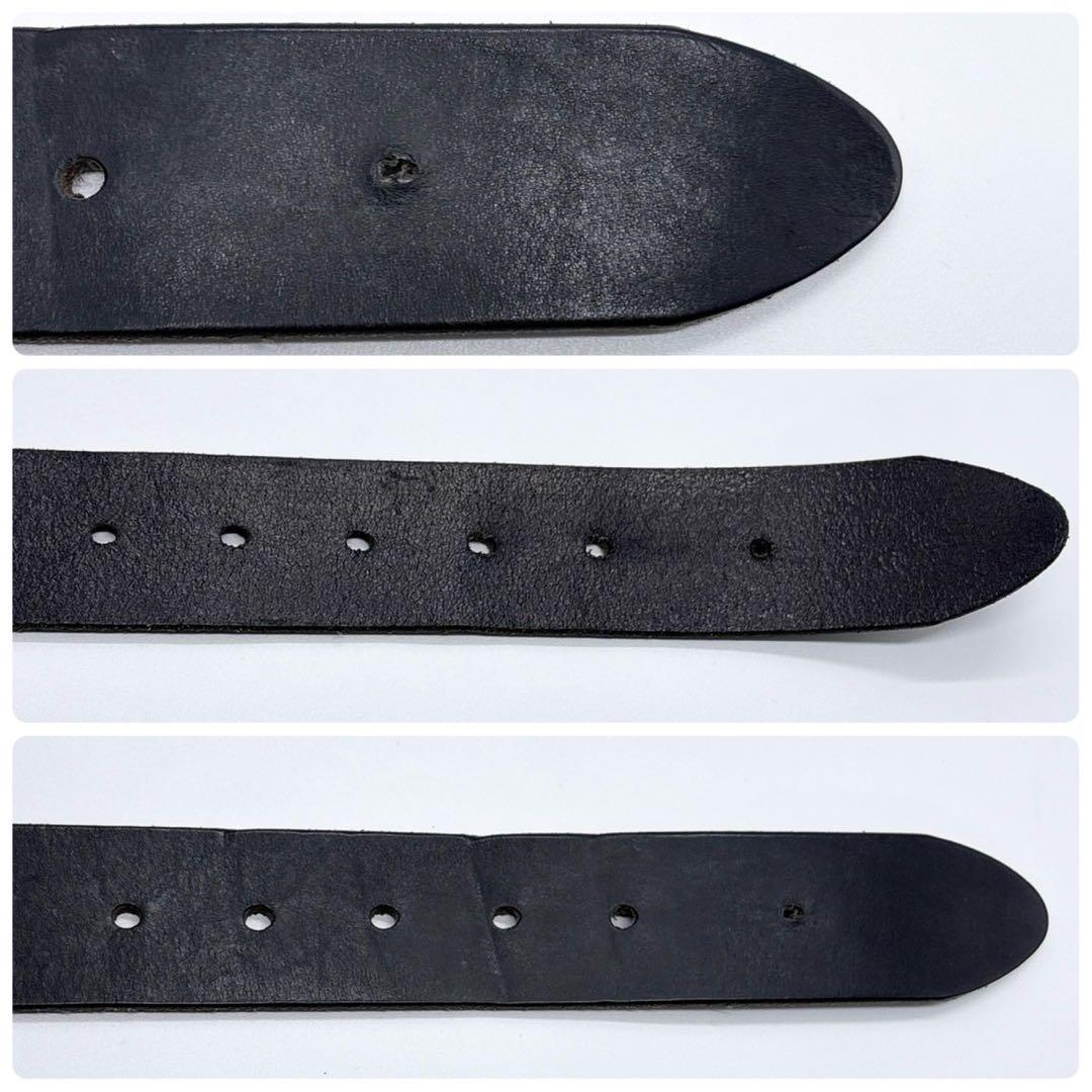 ヴェルサーチ ベルト メデューサ ゴールド金具 レザー ブラック