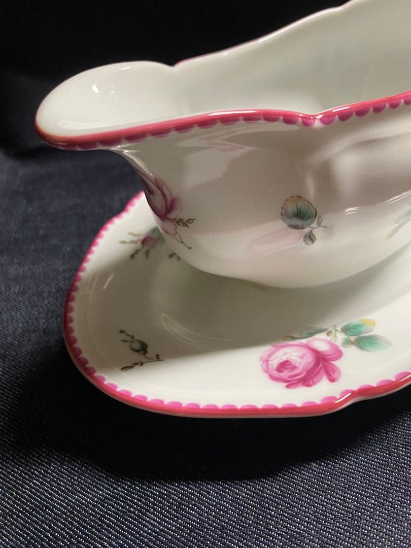 リチャードジノリ　アンティックローズ　ソースポット　イタリア製