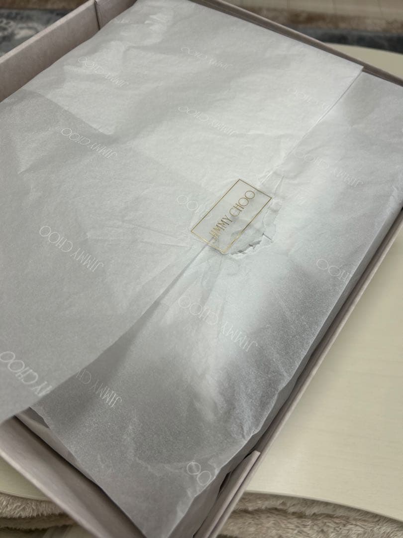 JIMMY CHOO 黒 レザートートバッグ