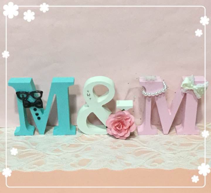 moemoe様確認用♡ウエディングバージョン・イニシャルオブジェ