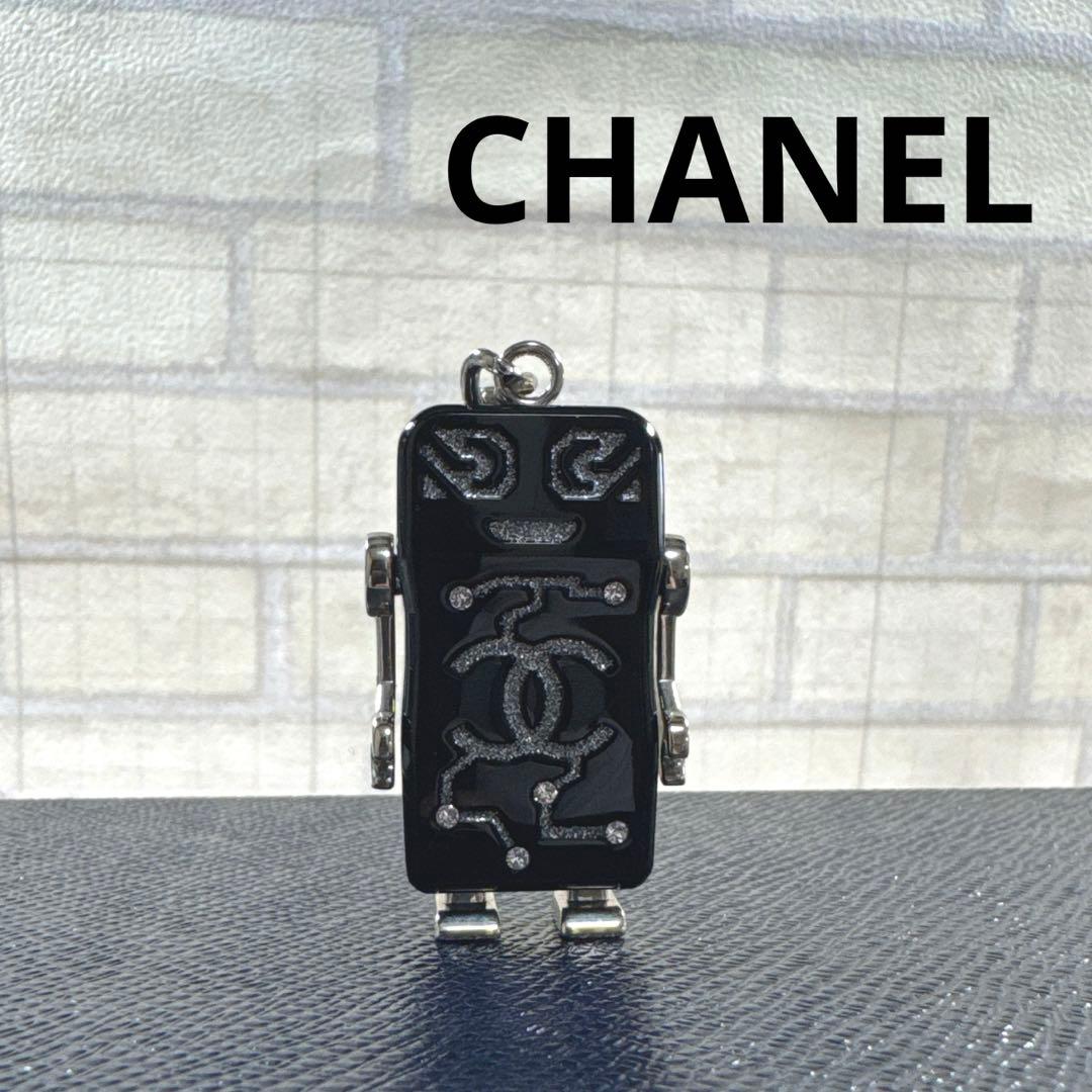 訳あり CHANEL シャネル ロボット キーホルダー キーリング チャーム