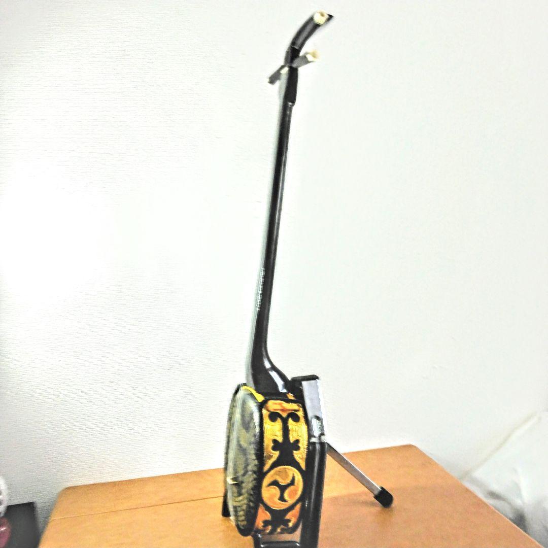 沖縄三線蛇柄 人工皮革　ハードケース付き美品