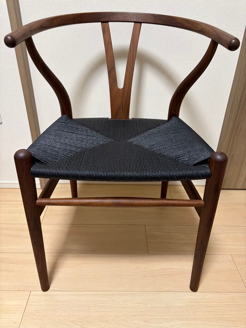 【貴重】ワイチェアCH24 ウォールナット　ブラックペーパーコード　正規品