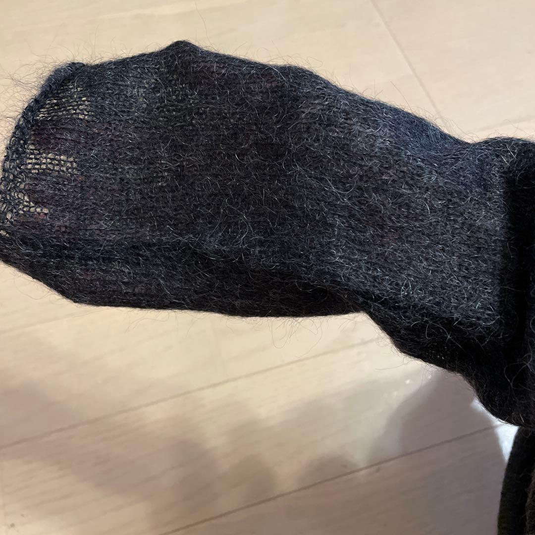 BOTTEGA VENETA 長袖タートルネックセーター グレー✖️ネイビー S