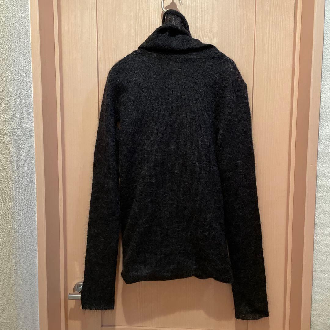 BOTTEGA VENETA 長袖タートルネックセーター グレー✖️ネイビー S