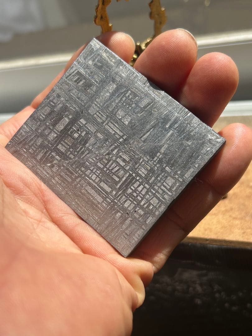 天然ムオニオナルスタ鉄隕石 - ビッグスライスカット 273.55g