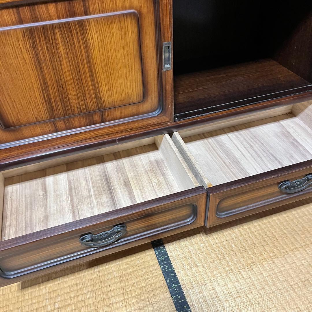 水屋箪笥 和箪笥 茶箪笥戸棚 昭和レトロ 飾り棚